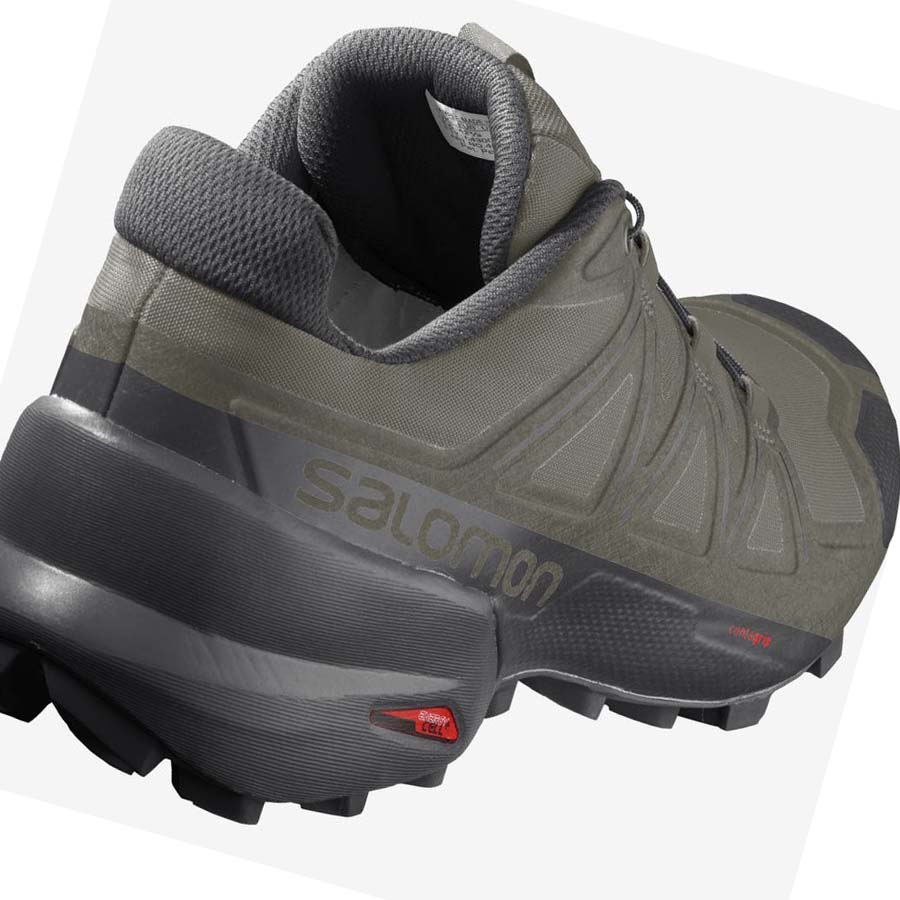 Salomon SPEEDCROSS 5 WIDE Erkek Patika Koşu Ayakkabısı Zeytin Yeşili | TR 3523SGL